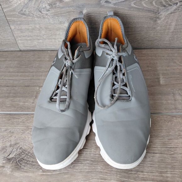 FootJoy SuperLites XP Golf Shoes Men 10.5 Gray White Waterproof Spikeless 58073 main image 6